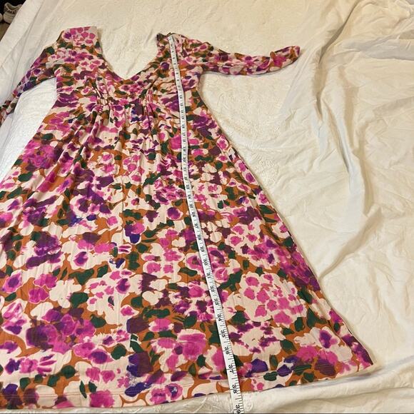 CAbi Everybody Luxe Hydrangea Floral Print Midi Dress Size S - Picture 12 of 13